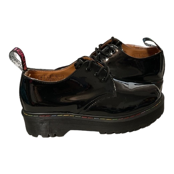 Dr Martens 1461 Quad Rainbow Platform Pride Shoes Ladies Size 9 - Picture 2 of 9